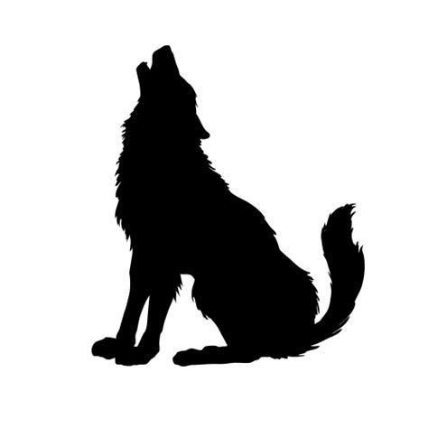 Wolf Silhouette Howling Clipart Best