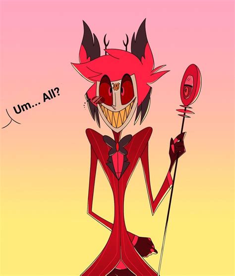 A Cartoon Character Dressed In Red Holding A Devil S Head