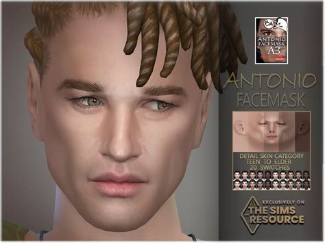 Antonio Facemask By Bakalia At Tsr Sims 4 Updates