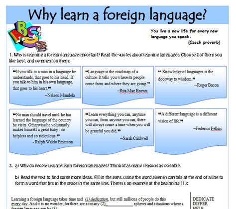 Why Kids Learn Foreign Languages