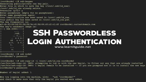 Configure SSH Passwordless Login Authentication SSH Keygen