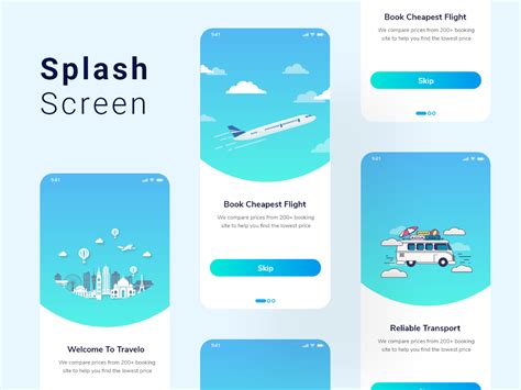 Travelling App Splash Screen Uplabs