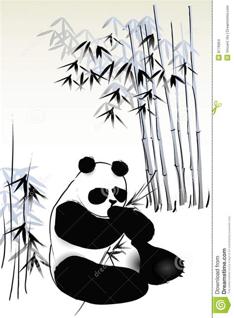 Bamboo Panda Stock Vector Illustration Of Animal Bamboo 8176954