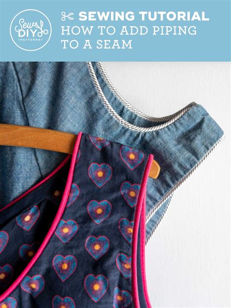 How To Add Piping To A Seam Video Tutorial — Sew Diy