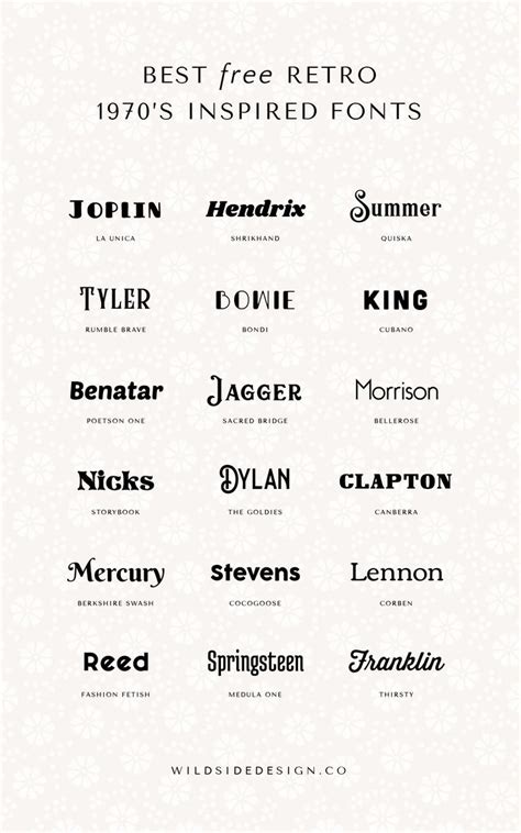 The best part is all these fonts are free! The Best Free Retro 1970's Inspired Fonts | Graphic design ...