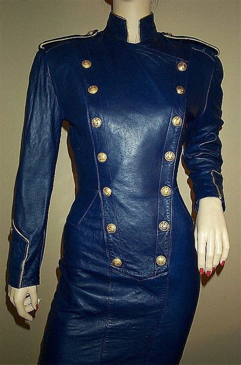 Ebay Leather North Beach Leather Military Style Dress
