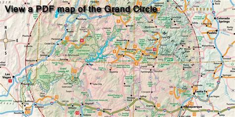 The Grand Circle Is Located In The Sw Us Portions Of Az Nm Co Ut