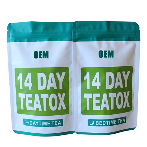 14 Day Slimming Teabag Herbal Detox Burn Fat Morning Boost And Night