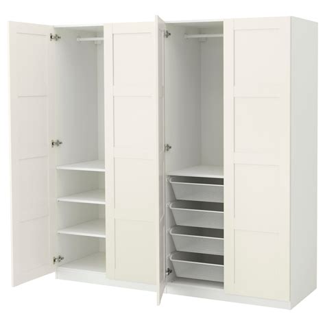 They come with a huge range of configurations, doors and internal storage options. PAX - wardrobe, white/Bergsbo white | IKEA Hong Kong