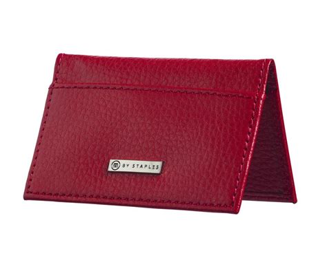 Check spelling or type a new query. M By Staples Leather Business Card Case 2 Pocket Red | Winc