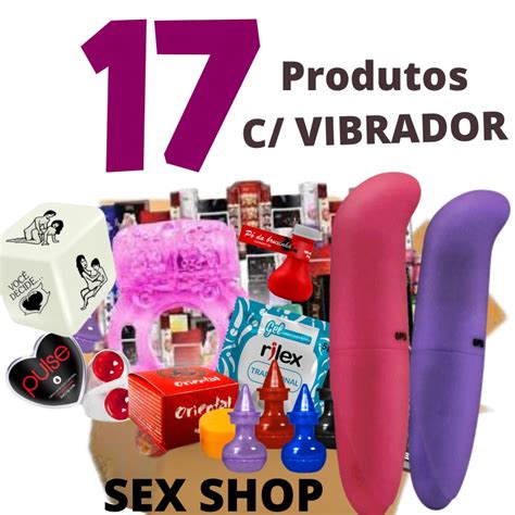 Kit Sexy Shop Com 17 Produtos Sex Shop E Vibrador Golfinho Feminino