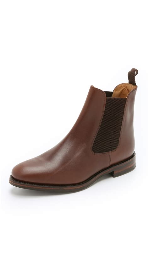Whether you're looking to smarten up a casual jeans look, or tone down a smart work. Lyst - Loake Blenheim Leather Chelsea Boots in Brown for Men