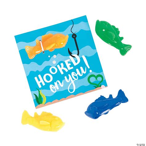 Hooked On You Fish Valentines Day Cards Oriental Trading
