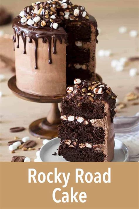 The Most Decadent Chocolate Rocky Road Cake Possible Chocolate Covered