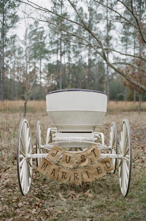 Vintage Cart Wedding Getaway Elizabeth Anne Designs The Wedding Blog