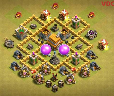Clash Of Clans Th5 Base Layout - Pin by Kamesh Salinda on Best TH5 War Base Layouts | Clash of clans