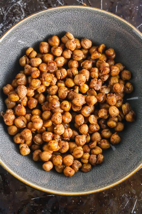 Sweet And Spicy Roasted Chickpeas Vegan Gluten Free Dairy Free