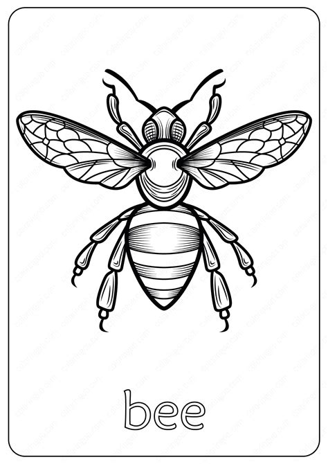 Bee Coloring Pages For Adults Coloring Pages
