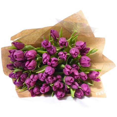 Passionate Purple Tulips Flower Bouquet Greater Cape Town Delivery