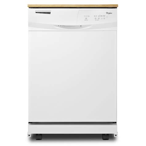 Whirlpool Portable White Dishwasher WDP370PAHB