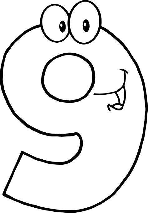 Number 9 Clipart Black And White 10 Free Cliparts Download Images On