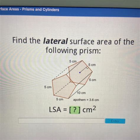 Surface Area Of Prism Centresilope