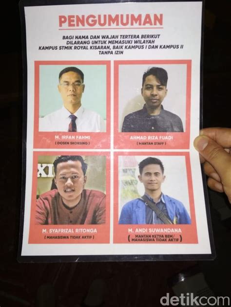 No entry without any arrangements. Heboh Mahasiswa Dilarang Masuk Kampus di Sumut Tanpa Izin ...