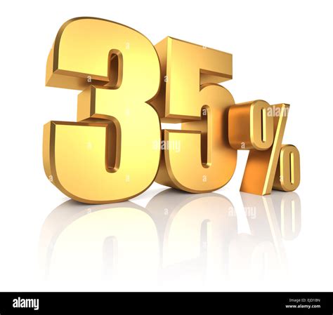 Gold 35 Percent Stock Photo Alamy