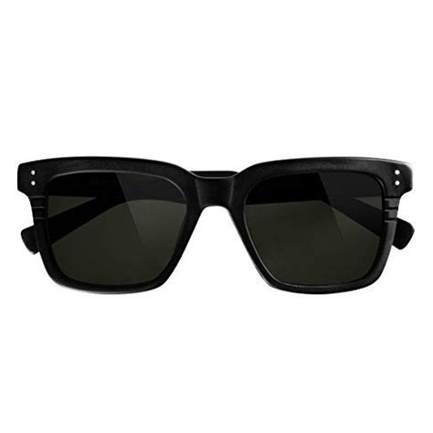 hourvun black retro square sunglasses women and men with green lens acetate glasse sunglasses