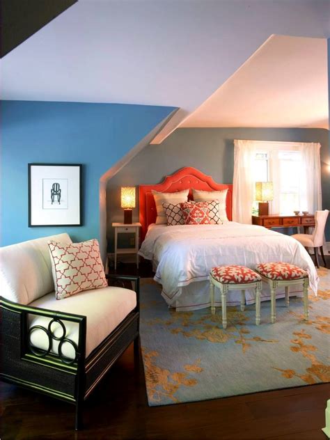 Bedroom orange gray bedroom home bedroom bedroom decor bedroom ideas pretty bedroom bedroom colors bedroom designs grey bedroom with pop of color. 23+ Decorated Attic Home Designs, Decorating Ideas ...