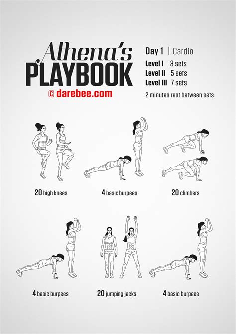 athena s playbook 30 day program by darebee fitness tips fitness body fitness motivation