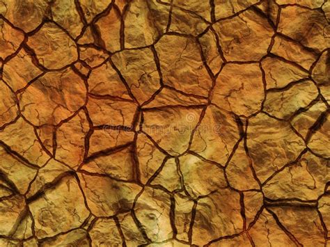 Dry Cracked Rock Texture Abstract Relief Pattern Stock Photo Image