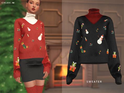 Sweater 02 By Chloemmm At Tsr Sims 4 Updates