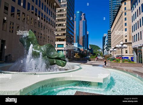 Fountain Place Ville Marie Downtown Montreal Stock Photo Alamy