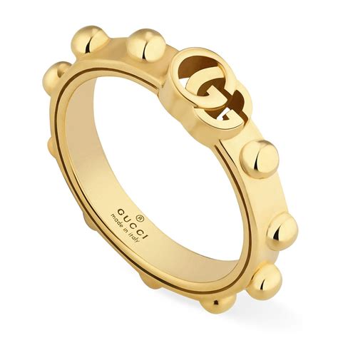 Gucci Running G 18ct Yellow Gold Ring Size M Ernest Jones