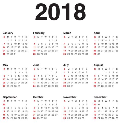Calendario 2018 Argentina Con Feriados Descarga En Formato Png