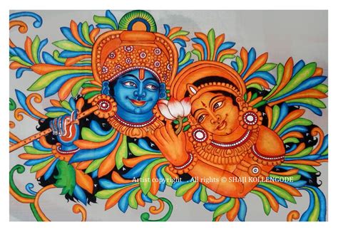Shaji Kollengode Mural Painting Kerala Mural Painting Mural