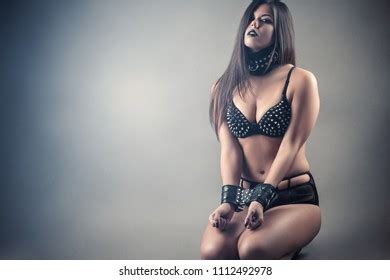 Beautiful Sexy Submissive Slave Woman Kneeling Stock Photo Edit Now