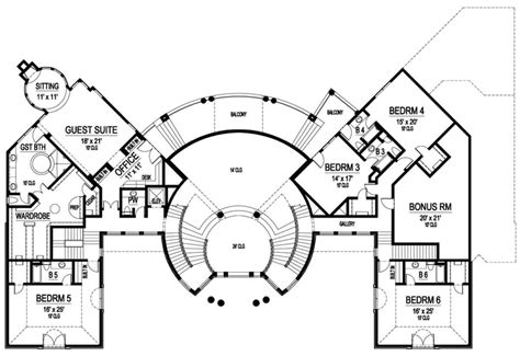 House Plan 5445 00188 Luxury Plan 10639 Square Feet 6 Bedrooms 8