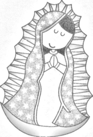 Dibujos De La Virgen De Guadalupe Facil Para Dibujar Imagui