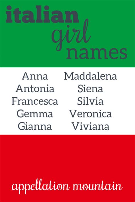 Name Help Italian Girl Names Laptrinhx News