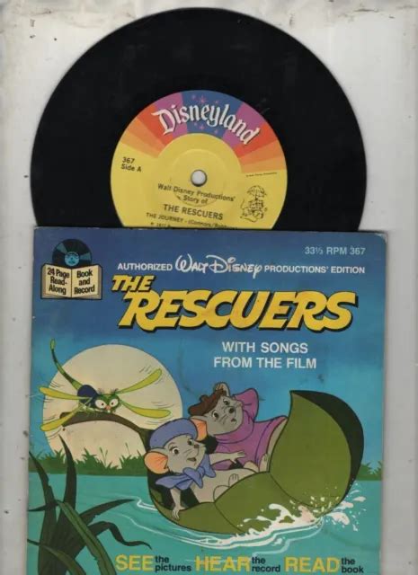 Walt Disney Productions The Rescuers Book And Record 367 1977 Read