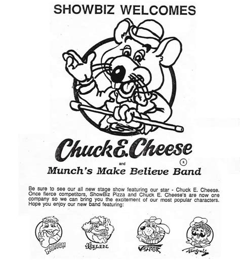 An Advertisement For Chuck And Cheese Which Is Featured In The