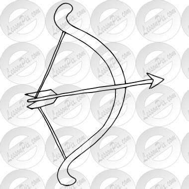 Bow And Arrow Outline For Classroom Therapy Use Great Bow And Arrow