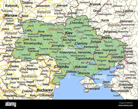 Mapa De Ucrania Imágenes Vectoriales De Stock Alamy