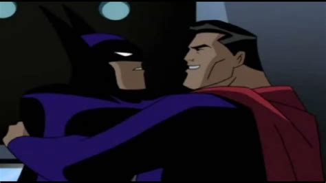 Batman And Superman Hug Superbat Youtube