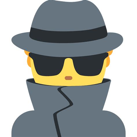 Man Detective Emoji Clipart Free Download Transparent Png Creazilla