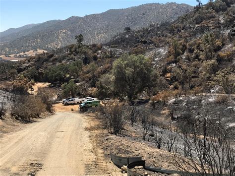 Brush Fire In Los Padres National Forest Fully Contained Burned More