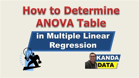How To Determine Anova Table In Multiple Linear Regression Kanda Data