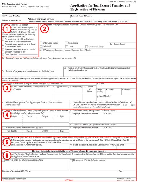 Atf Form 5 Fillable Printable Forms Free Online